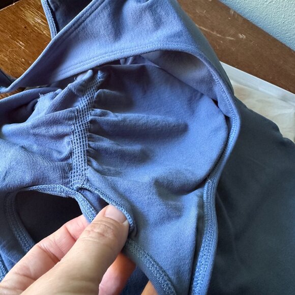 POPILUSH {NWT} The Shapewear Romper | Small | dusty blue | workout jumpsuit - Picture 5 of 11